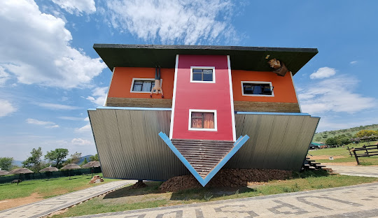 Enjoy a different view at The Upside Down House
