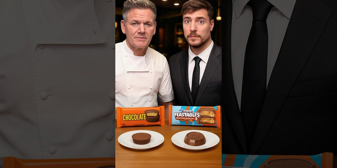 Feastables vs Reese’s Taste Test with @gordonramsay