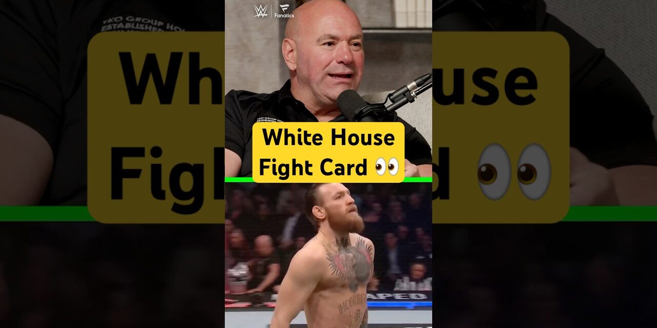 McGregor WILL FIGHT at the White House! 🤯🚨