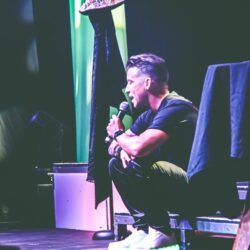 Kevin Fraser performs live at the Barnyard Theatre Pretoria during his Heart of the World comedy tour
