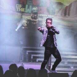 Kevin Fraser performs live at the Barnyard Theatre Pretoria during his Heart of the World comedy tour
