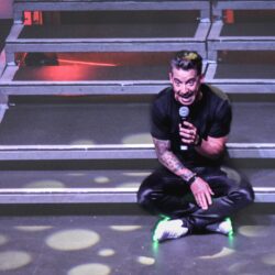Kevin Fraser performs live at the Barnyard Theatre Pretoria during his Heart of the World comedy tour