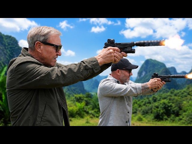 Vietnam Machine Gunner Johnnie Clark Tries a Modern Red Dot Pistol